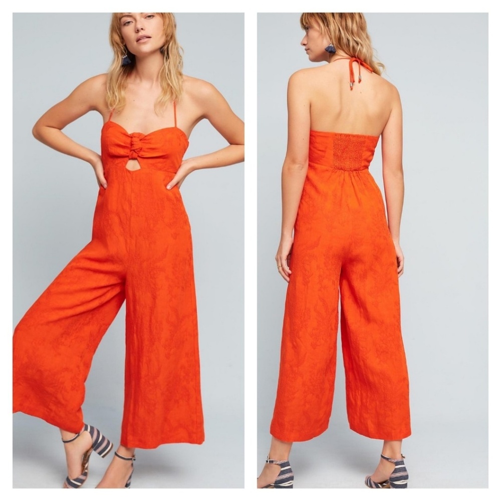 Anthropologie Elevenses Tallulah Wide-Leg Jumpsuit